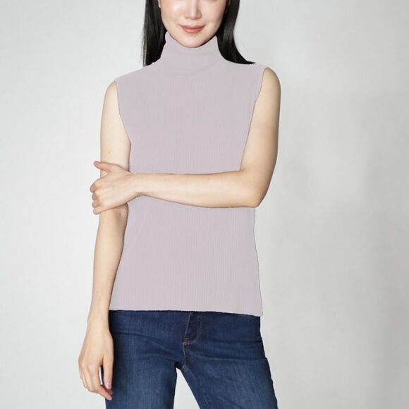 Joan Rivers Wardrobe Builders Ribbed Knit Turtleneck Top - Picture 2 of 3